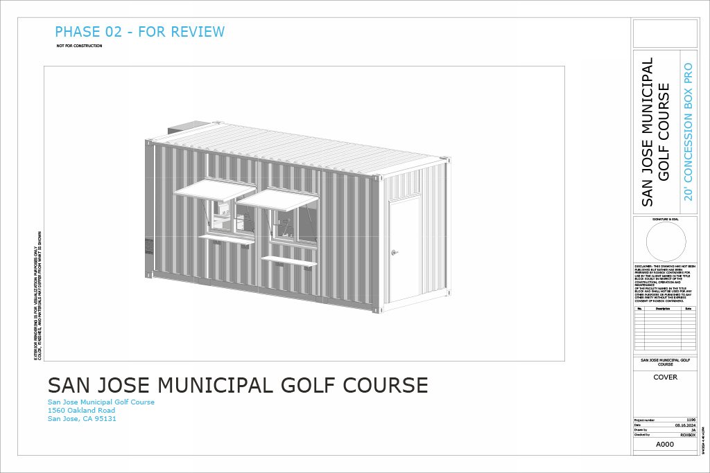Municipal Golf Course Concession Container – San Jose, CA